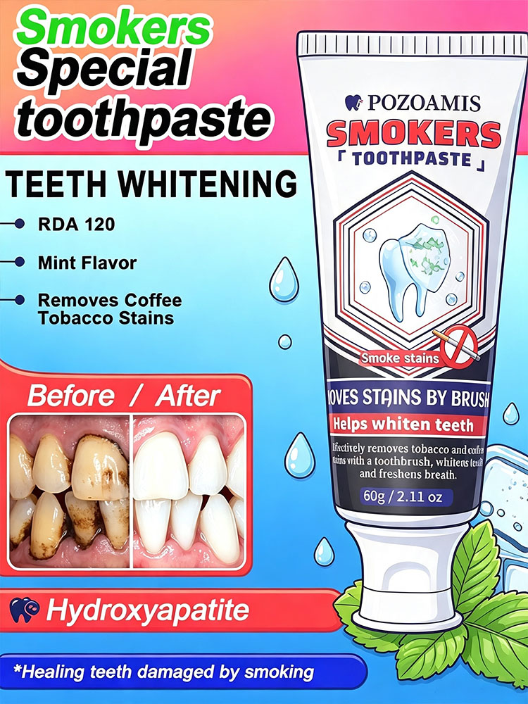 Teeth Whitening Best - POZOAMIS 30% Hydroxyapatite Pasta do zębów,