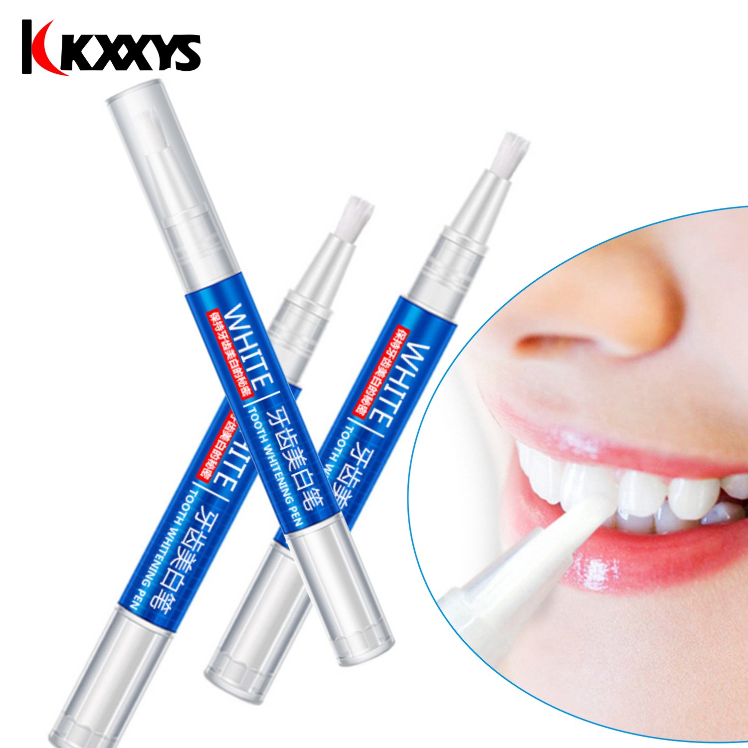 Teeth Whitening With Peroxide - 2 sztuk * 3ml popularny biały