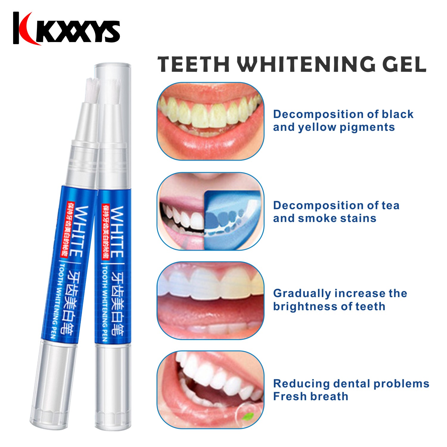 2 sztuk * 3ml popularny biały  – Teeth Whitening With Peroxide recenzja i cena