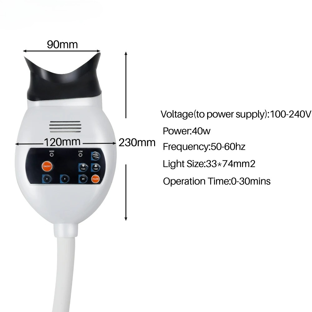 Regulowana lampa LED do wybiel – Teeth Whitening Light recenzja i cena