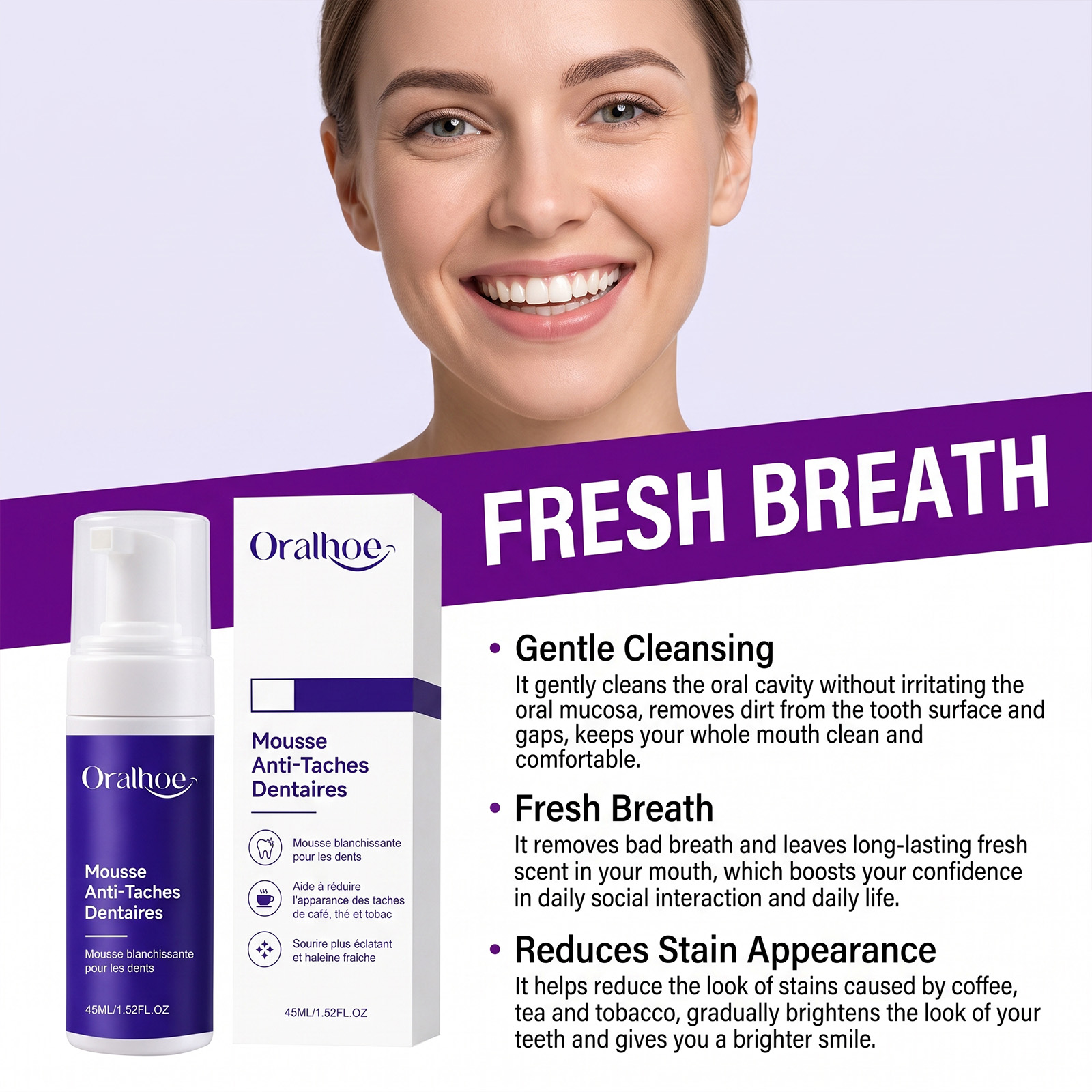 Fioletowa Pianka do Zębów Deli – Teeth Whitening Best recenzja i cena